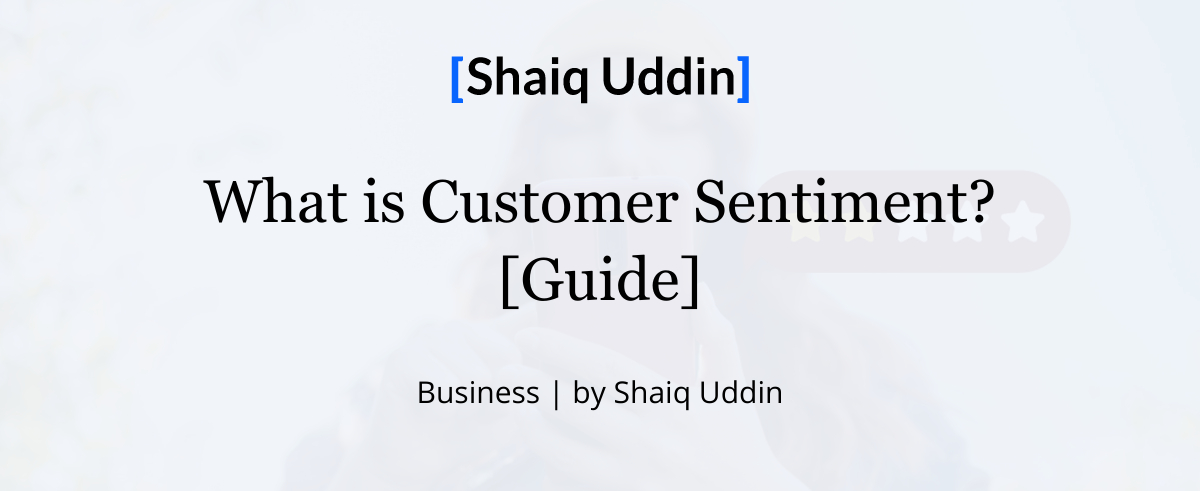 What is Customer Sentiment? [Guide]